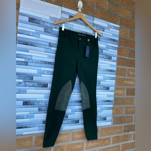 Polo Ralph Lauren Sz 4 Jodhpurs Equestrian Stretch Riding  Pants Dark Green NWT - Picture 4 of 14